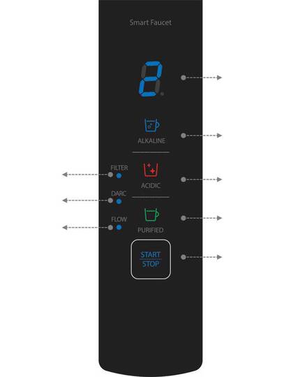 Ionpia UD-1000 undersink water ionizer detail